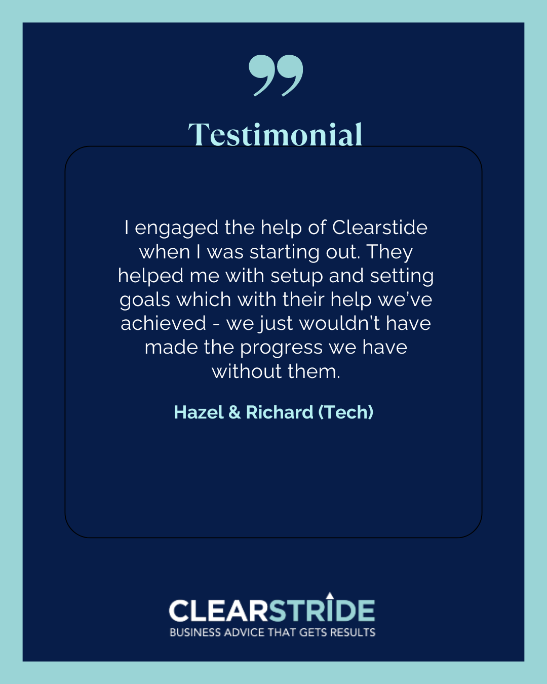 Startup Advisor Testimonial