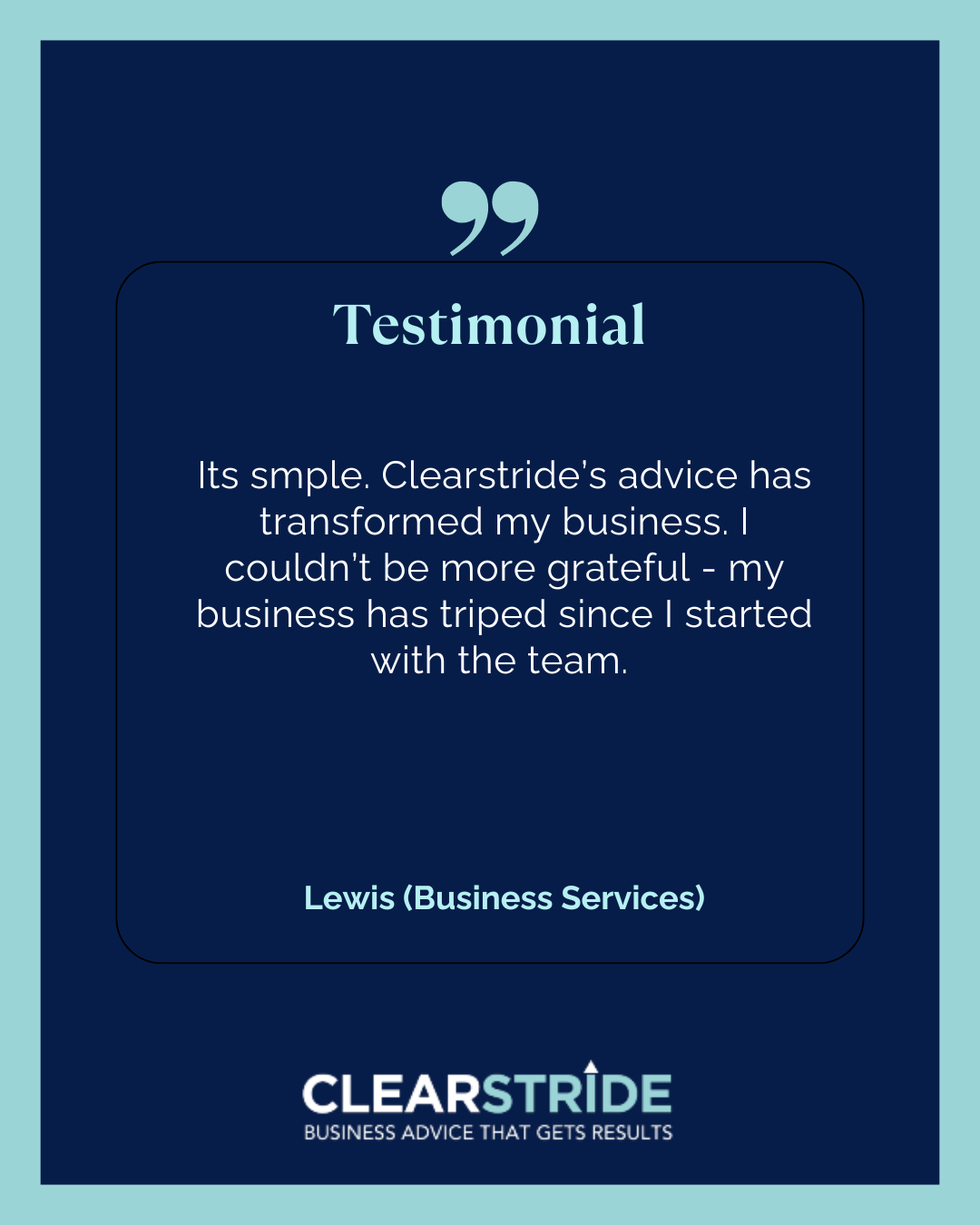 Sydney Business Advisor Testimonial